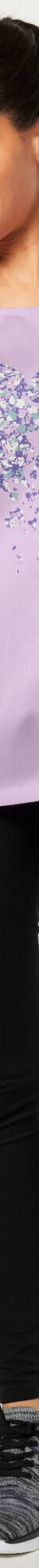 Tuniek met ronde hals en geplaatste print (mauve) Tuniek met ronde hals en geplaatste print (mauve)